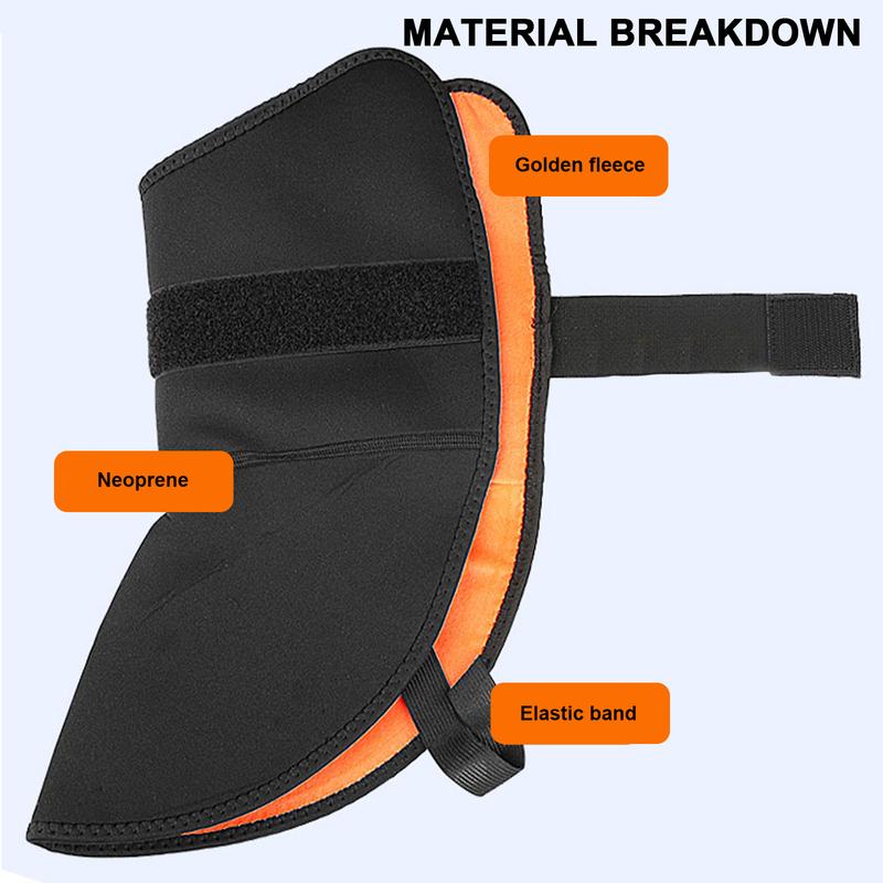 1 Pair Outdoor Skiing Warm Leg Covers for Motorcycle Riding Winter Sports Velvet Foot Covers for Men Women