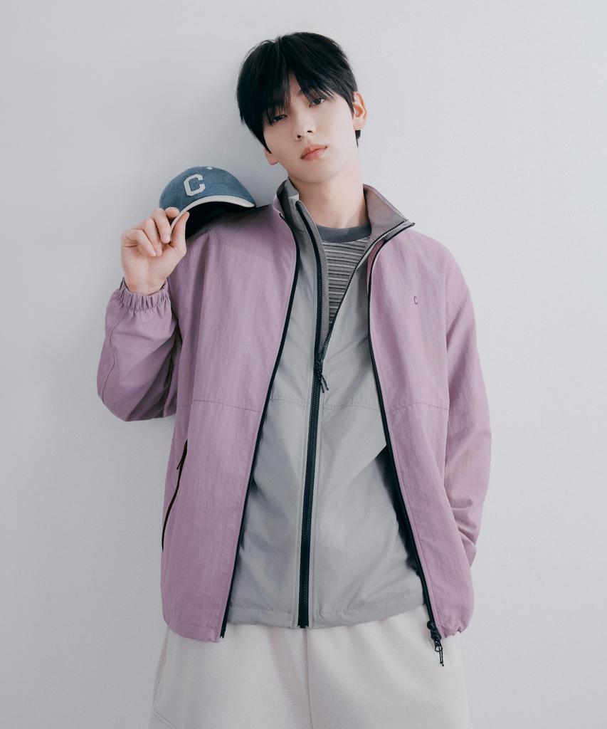 COVERNAT Nylon Track Jacket Dusty Pink