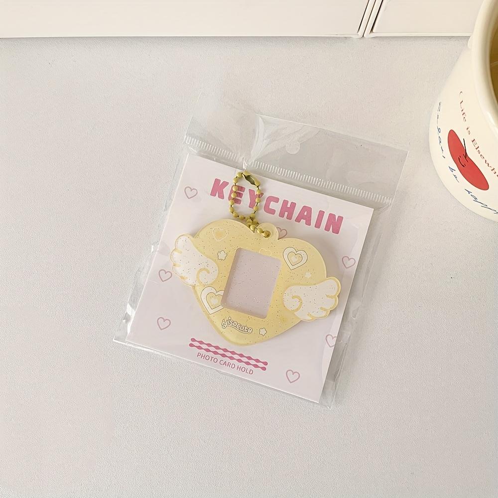 Photo Keychain Holder, Y2K Style Mini Photo Frame Key Rings, Kpop Things Acrylic Charm Accessories, DIY Picture Key Chain