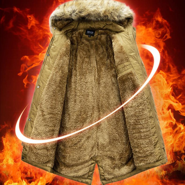 Male Casual Jackets Winter Outdoor Long Coats Men Hooded Long Down Jackets Winter Overcoats Warm ParkasSize 4XL