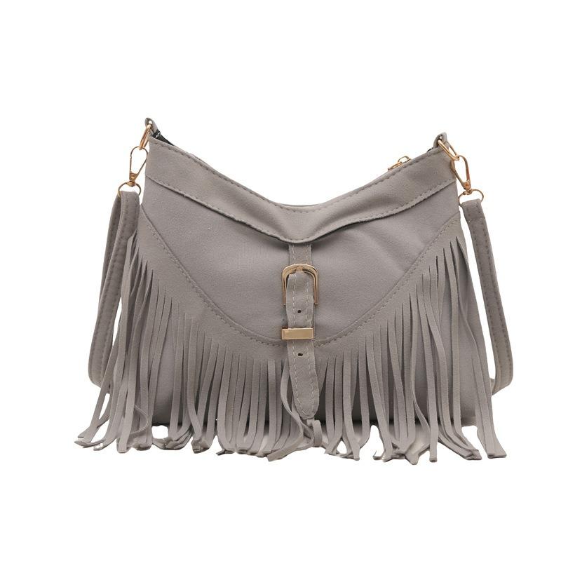 Women Summer Fringe Bohemian Retro Small Daily Crossbody Tote Bag