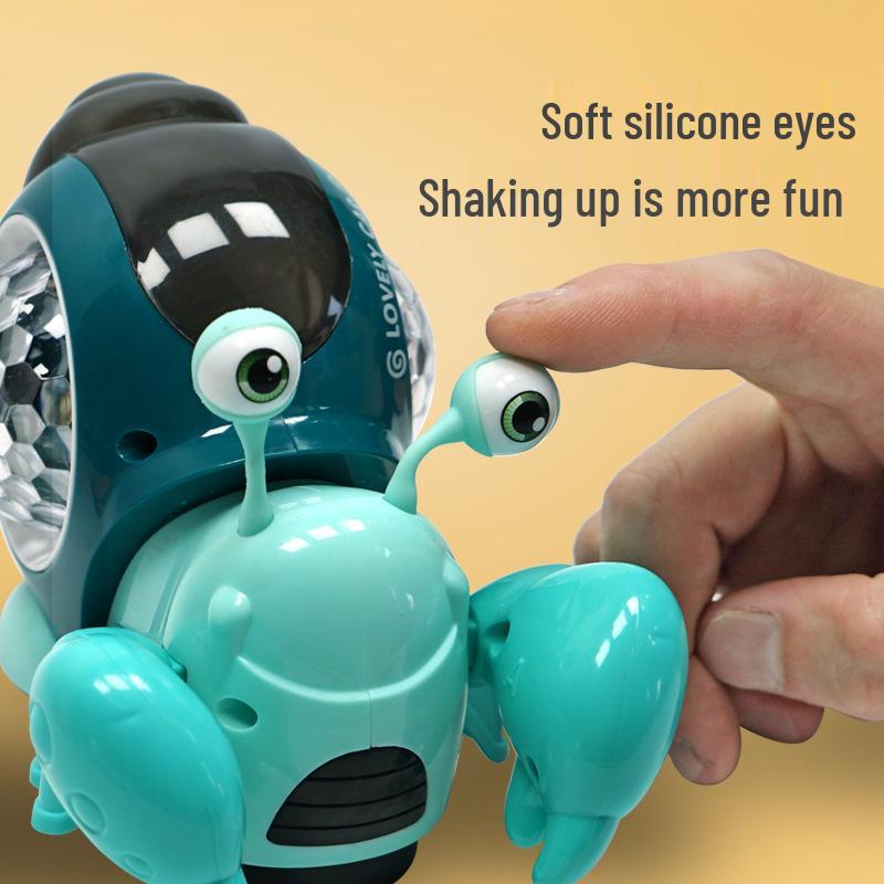 Electric Colorful Hermit Crab Toy with Music and Light Projection