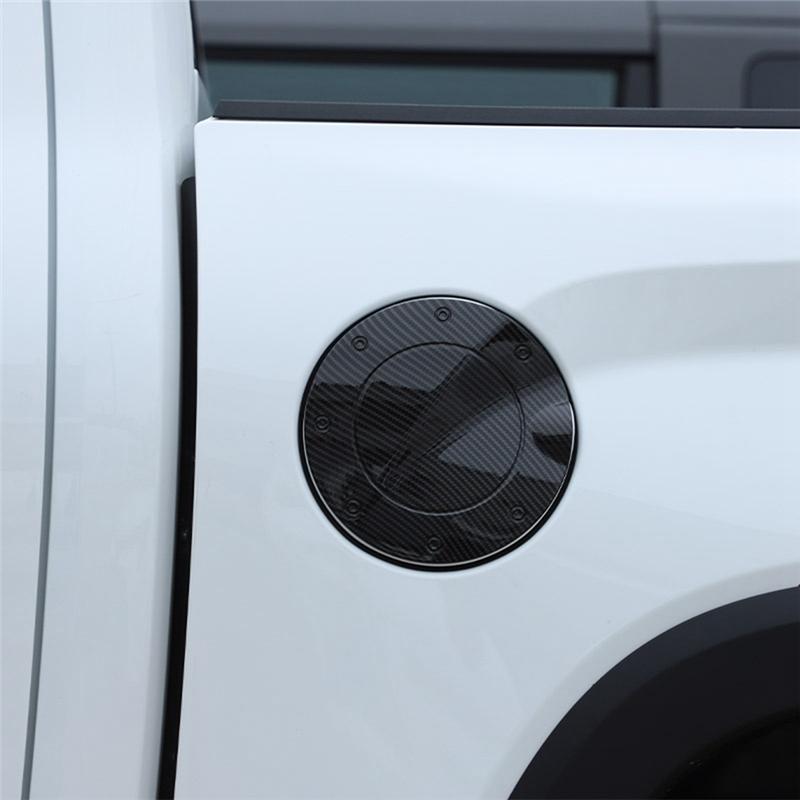 Tank Cover Stickers For Toyota   Accessories ABS Carbon Fiber