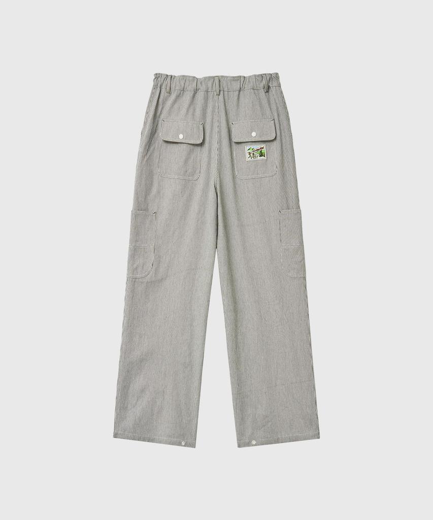 GENERALIDEA Man Side Pocket Striped Pants [Ivory] / Gf1Mpt014