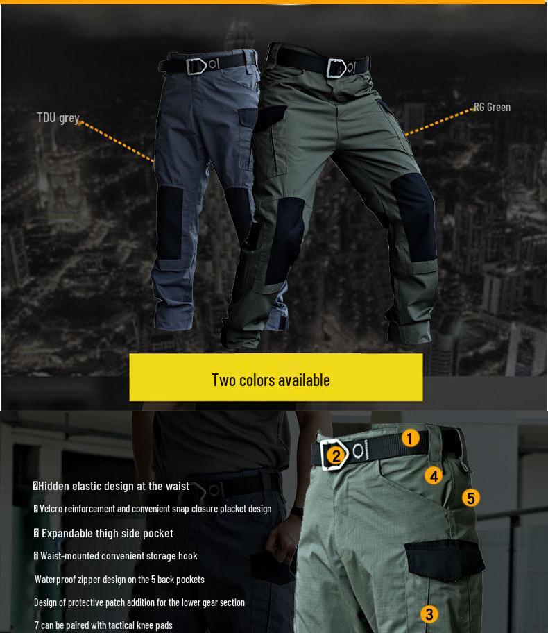 2022 Men's Wear-Resistant Striker Plaid Tactical Work Pants - 65/35 Blend