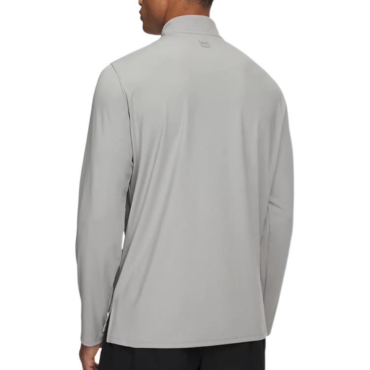 Under Armour Half Zip Stand Collar Sports Long Sleeve T-Shirt Men tops 1387905-069