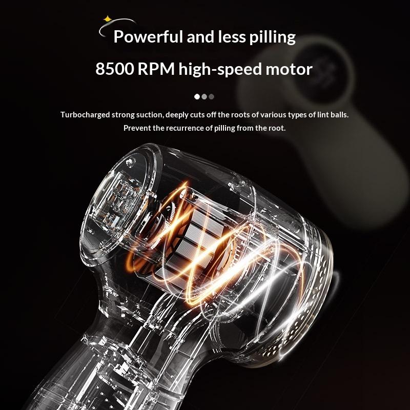 Electric Fabric Lint Remover Shaver With Digital Display Usb Rechargeable Clothes Fuzz Pill Trimmer Portable Sweater Defuzzer