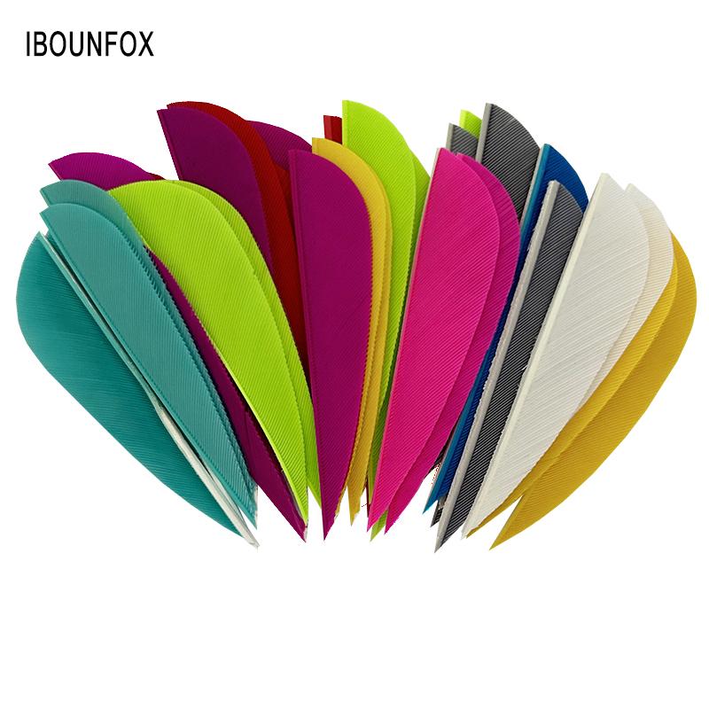 50Pcs Arrows 2.5Inch Turkey Feathers Fletching with Parabolic Water Drop RW Archery Feather for Hunting Bow Arrow Accessories 5