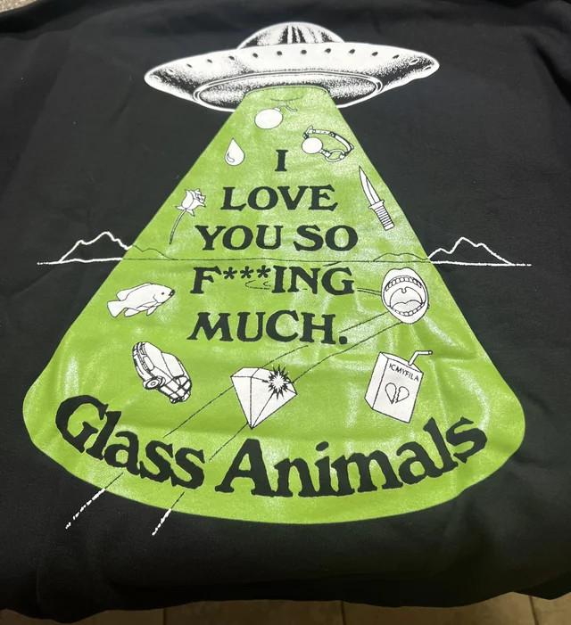 Rare! Glass Animals Band UFO Shirt Unisex Concert S to 5XL SG550 Unisex T-Shirt XXXXL