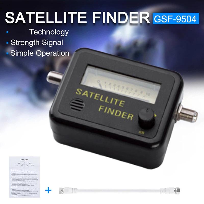 Digital Screen Satellite Finder Black Background 13-18V Dc Satellite Locator Yellow Word Satellite Dish Finder