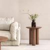 Solid Wood Coffee Table for Living Room, Small Apartment Tea Table, Elm Wood Sofa Side Table