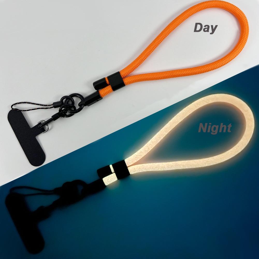 New Creative Handmade Luminous Phone Lanyard Anti-lost Removable Wrist Straps Wristband Adjustable Keychain Hanging Rope