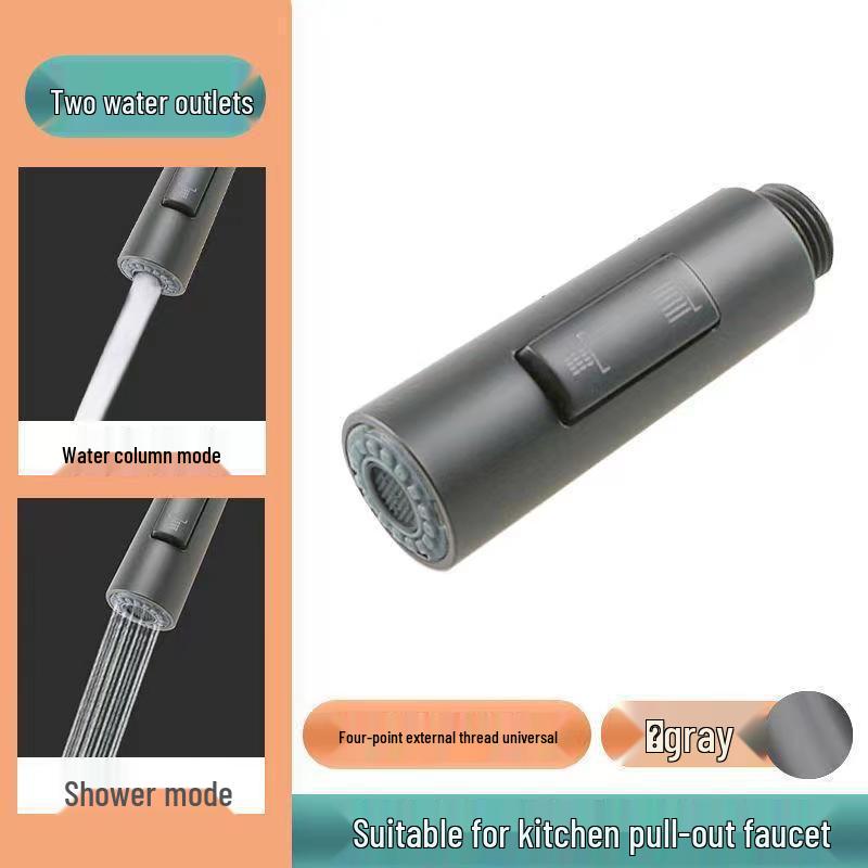 Precision Kitchen Sink Pull-Out Faucet Replacement: Anti-Splash Retractable Shower Nozzle