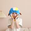 Breathable Cotton Full Coverage Costume Cap Adjustable Strap Perfect For Volleyball Fans Cheering Performances
