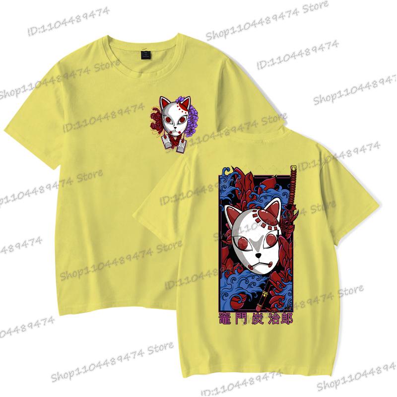 

Аниме Футболка с графическим принтом Камадо Тандзиро Уличная Мужская Женская Kimetsu No Yaiba Y2K Топы Харадзюку Аниме Рубашки Demon Slayer 3XL