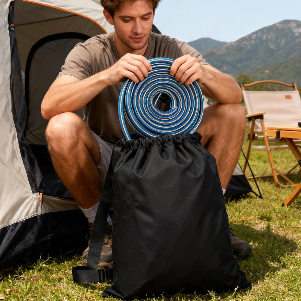 RV Water Hose Storage Waterproof Expandable Organizer Lightweight Garden Hose Storage Bag For Patio Garden Outdoor Garage Shed