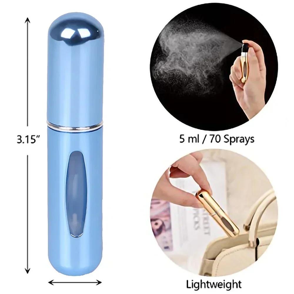 1pc Perfume Atomizer Portable Liquid Cosmetics Containers Traveling Mini Alcochol Perfume Refillable Bottles Empty Spray Bottle