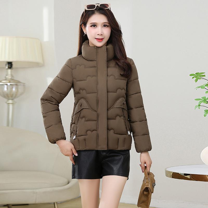 Short women's autumn and winter light and fashionable cotton-padded clothes slim and thin warm cotton-padded clothes