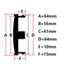 4 Teile/los Blank Kein Logo 64mm Auto Rad Mitte Kappe Für Volvo XC60 XC90 V70 S60 S80 S90 V40 XC70 v50 Auto Felge Hub Abdeckung Zubehör