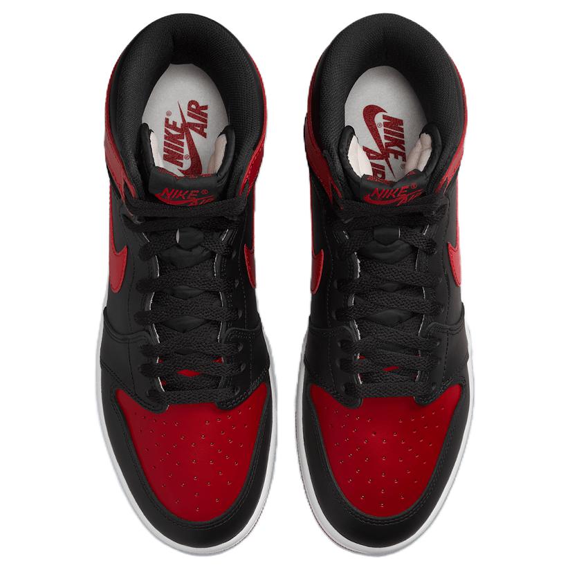 Air Jordan 1 Retro High 85 OG Bred / Banned 2025 Scarpe da Uomo Nero Varsity-Red Bianco HV6674-067