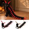 Unique Pet Party Clothing Centipede-Look Cat Costume, Halloween Outfit, Stuffed Plush Segmented Body with Funny Animal Cosplay Suits Adjustable