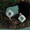 Elegant Design 925 Sterling Silver Earrings Natural Oval 4*5mm emerald Real Gemstone Women Fine Jewelry for mom's festival gifts
