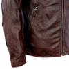 Black Men Leather Jacket Slim Fit Vintage Yellow/Red Brown Genuine Cow Men's Motorcycle Coat Biker Clothes Spring Autumn