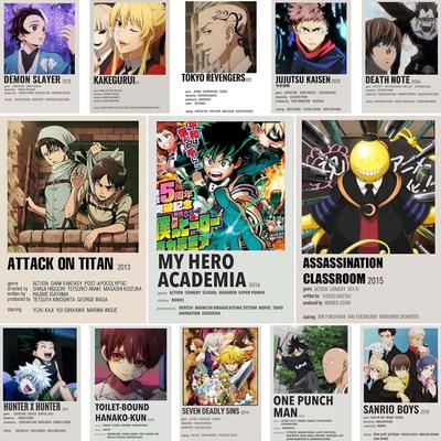„Demon Slayer“ baltas popierinis plakatas Klasikinis Japonijos anime serijos meninis animacinių filmų tapybos lipdukas, skirtas namų baro „Art“ sieninei dekoratyvinei tapybai
