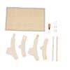Wooden Elevated Cat Hammock Bed Scratch Proof Secure Resting Stable Structure Cat Scratcher Bed for