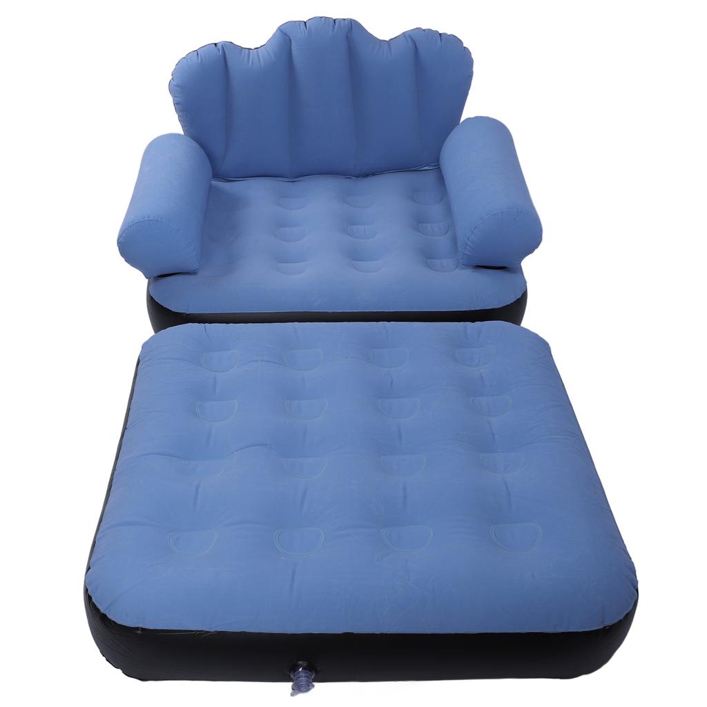 Dual Purpose Inflatable Sofa Chair Multifunction Folding Inflatable Sofa Bed and Inflatable Chair for Indoor Outdoor