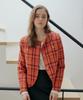 Yuppe Check Tweed Jacket_Red