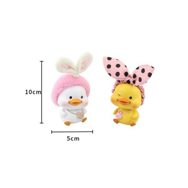 Autocrew Nohohon Dashboard Accessories Rocking Doll Striped White Duck ac-ac01,Korean Car Acc