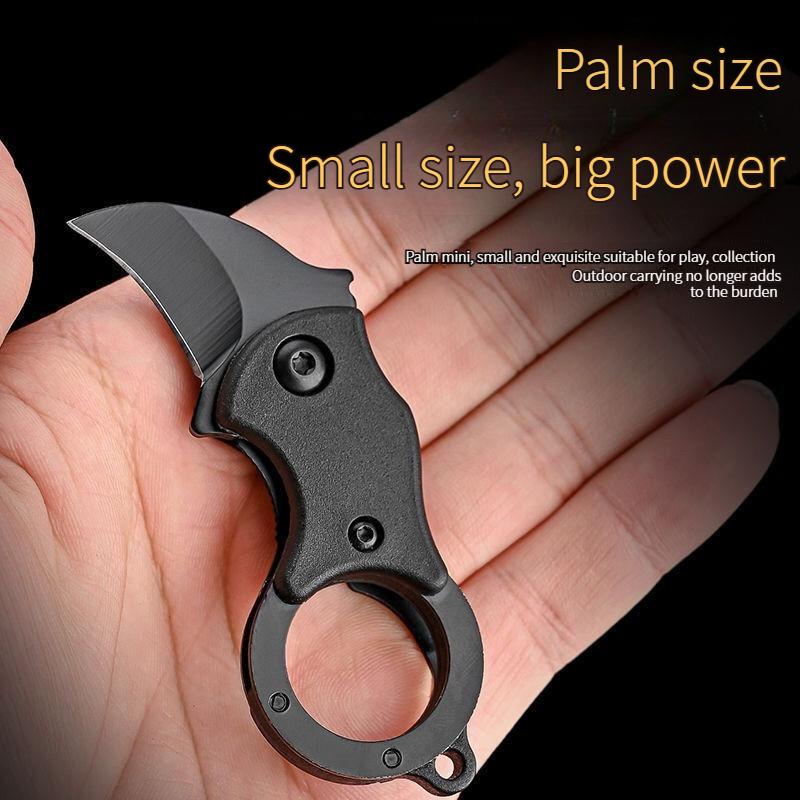 NEW Keychain Pocket Stainless Steel Camping Small Mini Portable Knife Peeler Fixed Blade Multi EDC Tool  with Chain