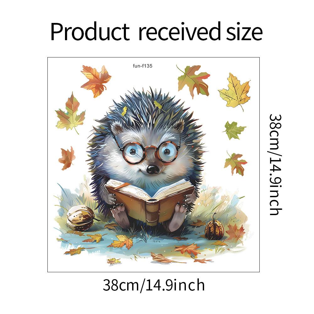 

Fun-f135 Мультфильм Книга Маленький Ежик Стеклянные Двери и Окна Домашние Украшения Декоративные Наклейки На Окна УФ 38*38CM/fun-f135 uv