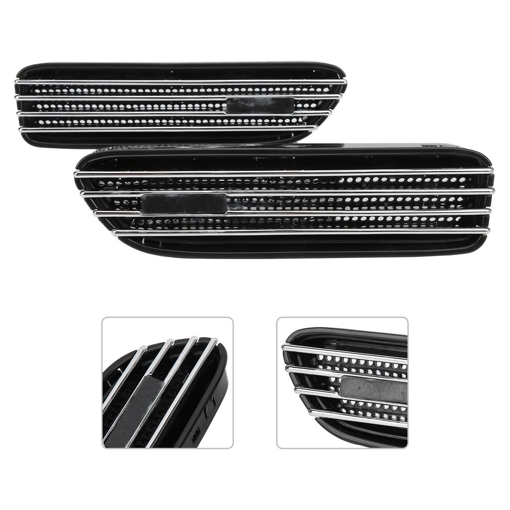 2PCS Side Vent Trim ABS for M Accessories Replacement for E46 Celsius E90 M3