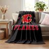 Calgary Flames Blanket Flannel Blanket Soft Cozy Plush Throw for Sofa Bed Lightweight Home Decoration