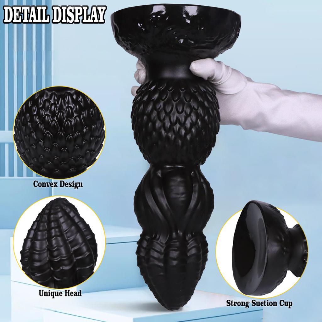 Extra Large PVC Soft Dildo Fisting Butt Plug Masturbator Anal Dilator Adult Sex Toy Big Dick Strap On Penis