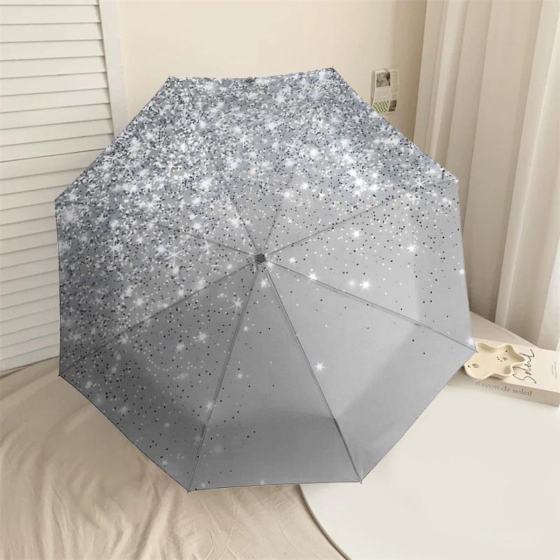 

1PC Glitter Sparkle Umbrella-8-Rib Reinforced, Automatic Open, Lightweight & Durable, Cute Fashion Accessory for Outdoor-P82