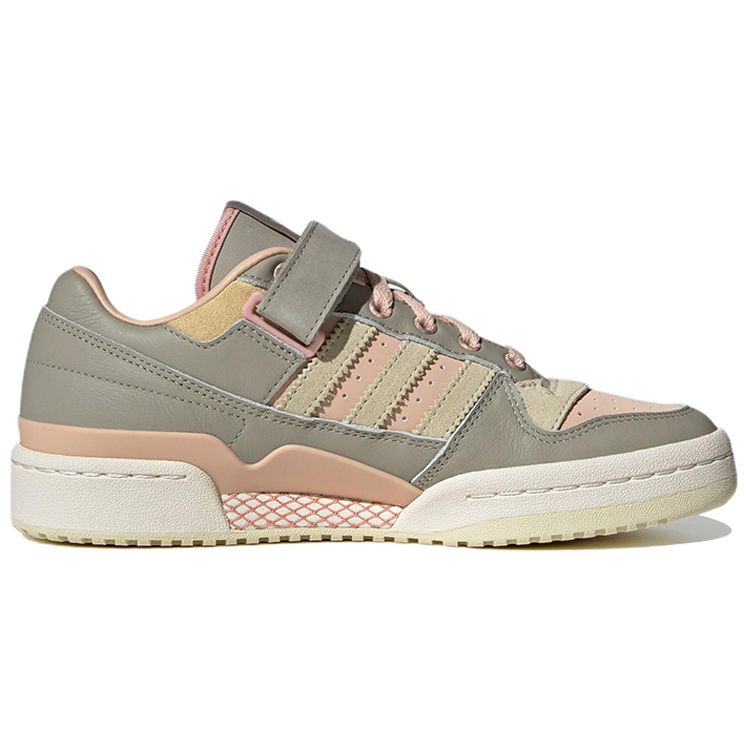 Adidas Originals Forum Casual Low Top Sneakers Women Sneakers Light-Gray Pink HQ4593