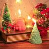 3D Cone Candle Silicone Mold Christmas Tree Soap Mold Art Wax Cake Resin Mold  Desk Decoration
