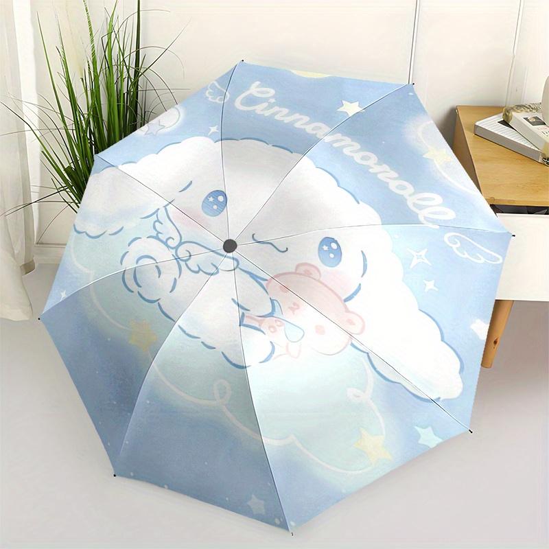 

Cinnamonroll,Cloud Automatic Umbrella-Foldable, Durable 8-Bone Design, Compact and Stylish, Great for Camping, Halloween, Christmas, Mother