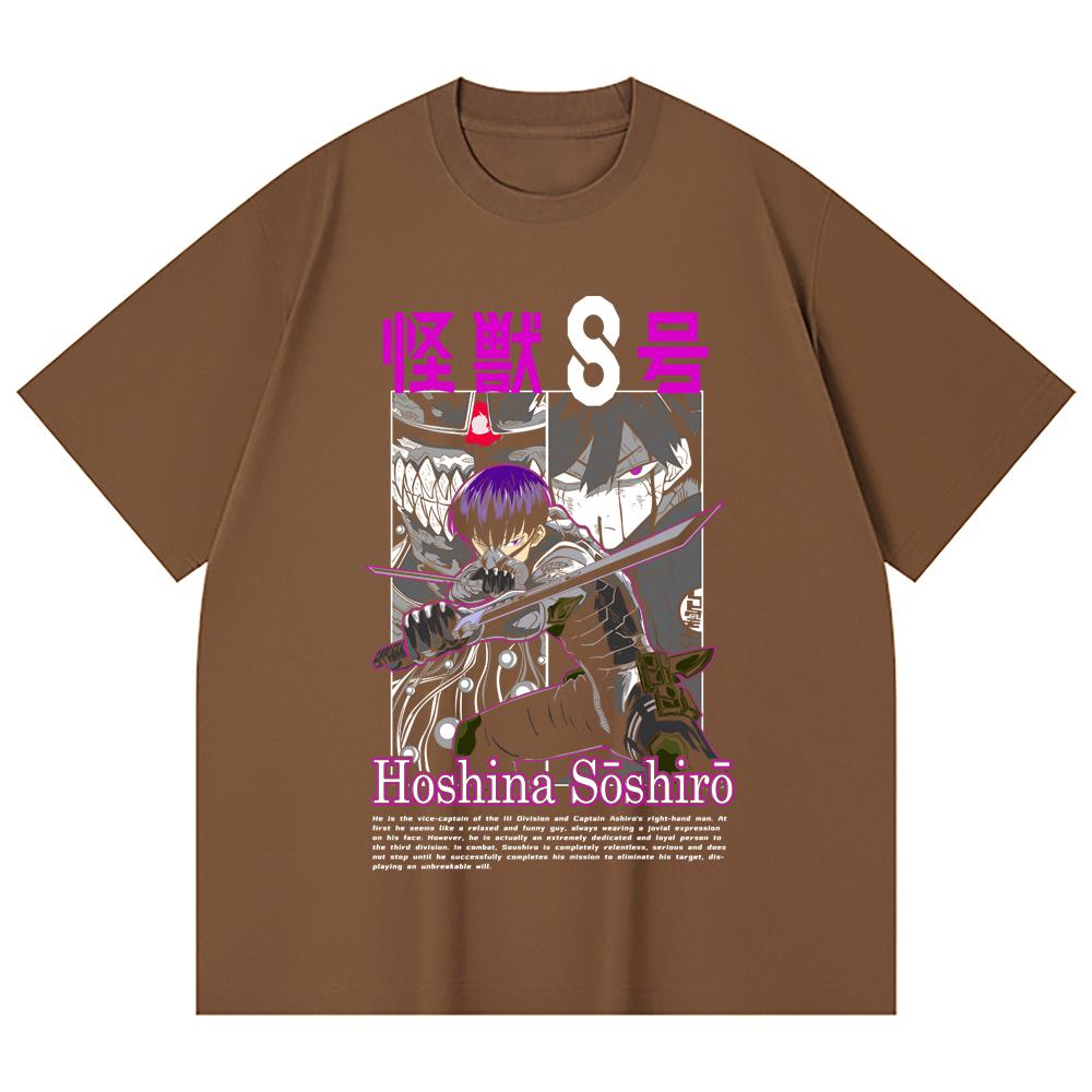 230 Gsm 100% Cotton Kaiju No 8 V11 Soshiro Print Unisex Heavy Cotton T Shirt