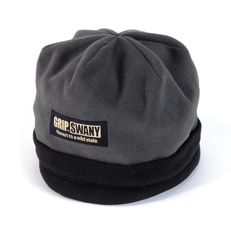 

[Grip Swaney] GSA-114 POLARTEC FLEECE CAP polartec fleece cap hat Cold protection camp hiking (JP, alphabet, L, charcoal)