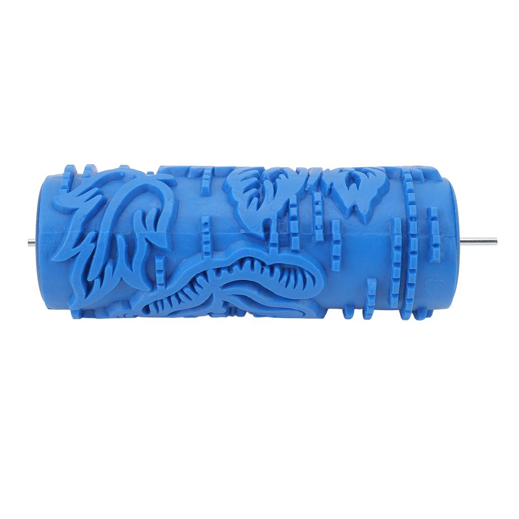 5in Pattern Paint Roller Decorative Texture Art Roller Wall Tools Soft Embossing Textured Rubber Roller for Clothes