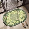 Nordic Style Flower Diatom Mud Floor Mat Shower Room Non-Slip And Dirt-Resistant Absorbent Floor Mat Bathroom Easy To Take Care Of Floor Mat