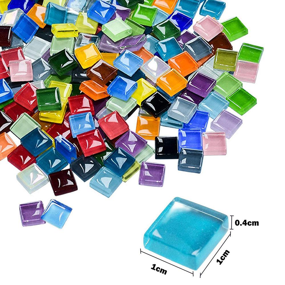 500G Colourful Crystal Mosaic Tiles For Diy Crafts, Home Decoration(Ca 600Pcs)