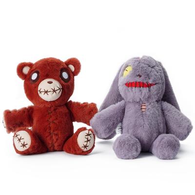 Nocciola Bär und Kaninchen Hund Haustier Geräusch Plüsch Klein Mittel Langlebig Piep Spielzeug Set von Solo Kauen Stress Langeweile Gegenmaßnahme Spielzeug, Spielzeug, Spielzeug, Hunde,