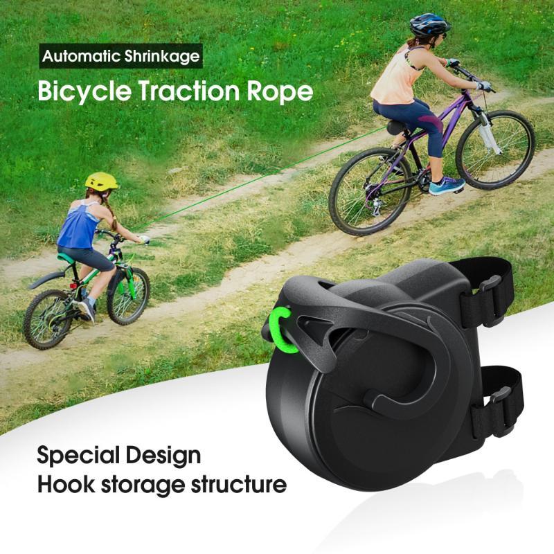 Long Distance Riding Elastic Bike Pull Rope Parent-Child Bicycle Traction Cord Heavy Duty Towing Rope for Mountain Bike