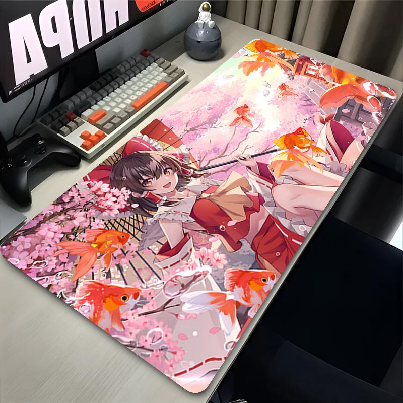 Mouse Pad Laptop PC Gaming Accessories Playmat Extra Large Touhou Project Anime Girl Izayoi Sakuya Kirisame Marisa Mousepad