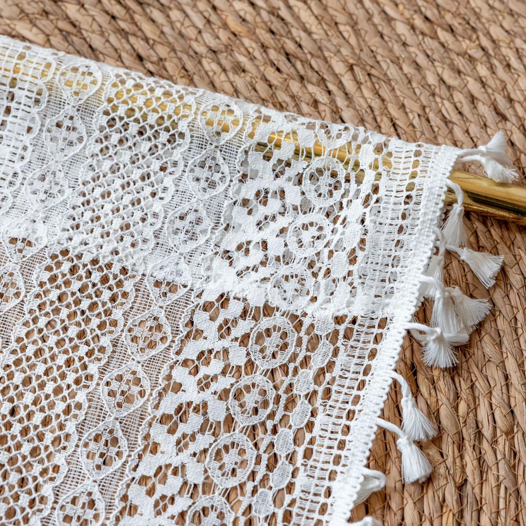 Perdea de dantelă croșetată americană Semi-perdea Perdea cu tijă Perdea deasupra ușii Dulap Bucătărie Perdea scurtă Subsol Baie Perdea mică